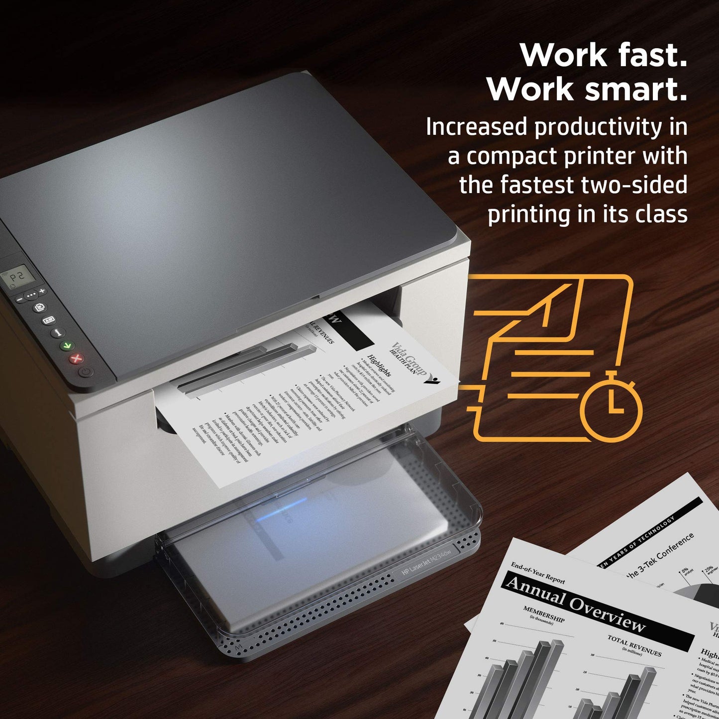 HP LaserJet MFP M234dw Wireless Monochrome All-in-One Printer Scanner, Copier, Fax, Bluetooth, Wifi, USB, Ethernet Connectivity, Instant Ink ready