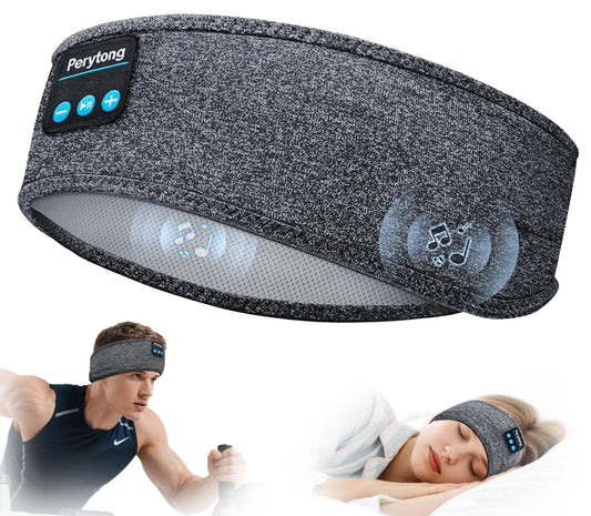 Perytong Sleep Headphones Wireless, Bluetooth Sports Headband Headphones with Ultra-Thin HD Stereo Speakers Perfect…