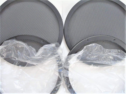 The Electronics PowerHouse Heavy Gauge Pair 10 Inch Classic Beehive High Excursion Subwoofer Speaker Grills with Reinforcement Ring