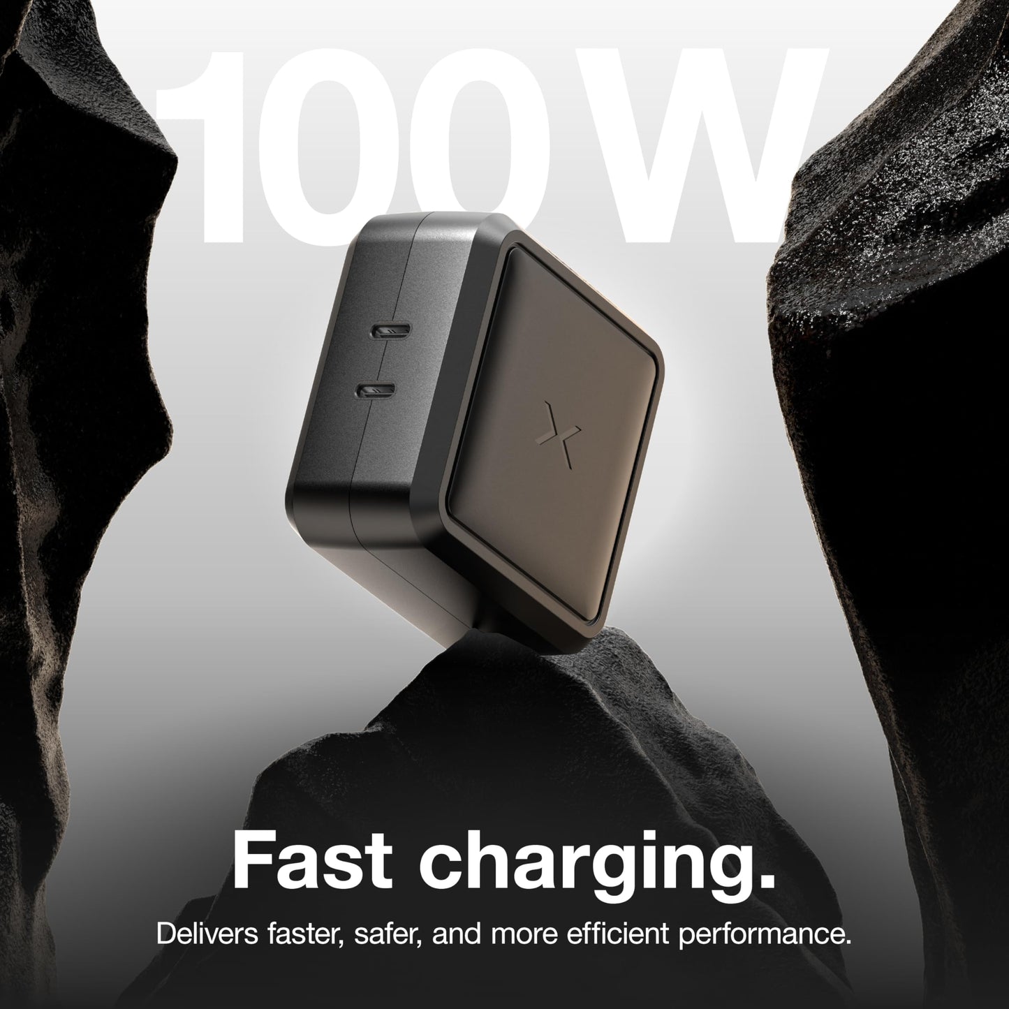 NOCO XGrid X100: 100W USB-C Charger - Dual Port GaN Power Adapter with PD 3.0, QC 4.0+, and PPS - Fast Charging with Smart Power Distribution