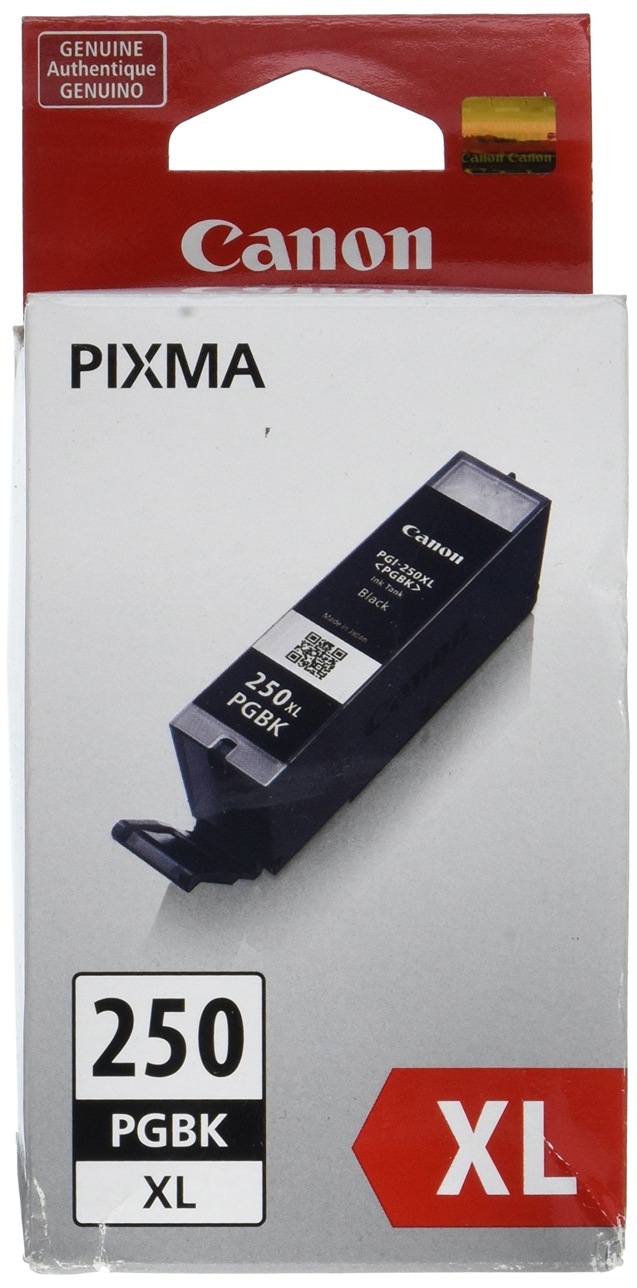 Canon 6432B001 (PGI-250XL) ChromaLife100+ High-Yield Ink, Black - in Retail Packaging