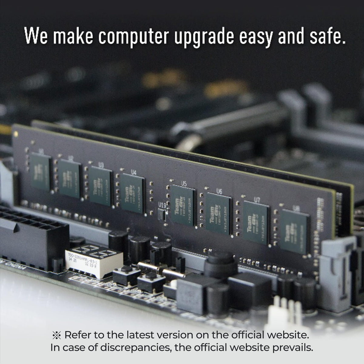 TEAMGROUP Elite DDR4 16GB Single (1 x 16GB) 3200MHz PC4-25600 CL22 (2933MHz or 2666MHz) Unbuffered Non-ECC 1.2V UDIMM 288 Pin PC Computer Desktop