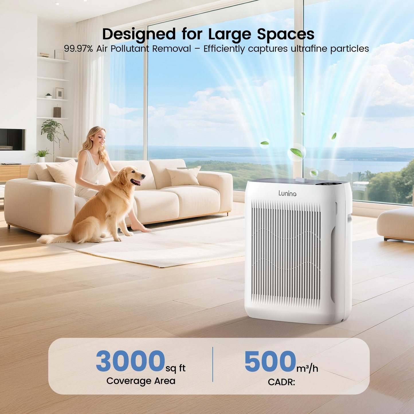 Air Purifiers for Home Large Room up to 3000 Ft²