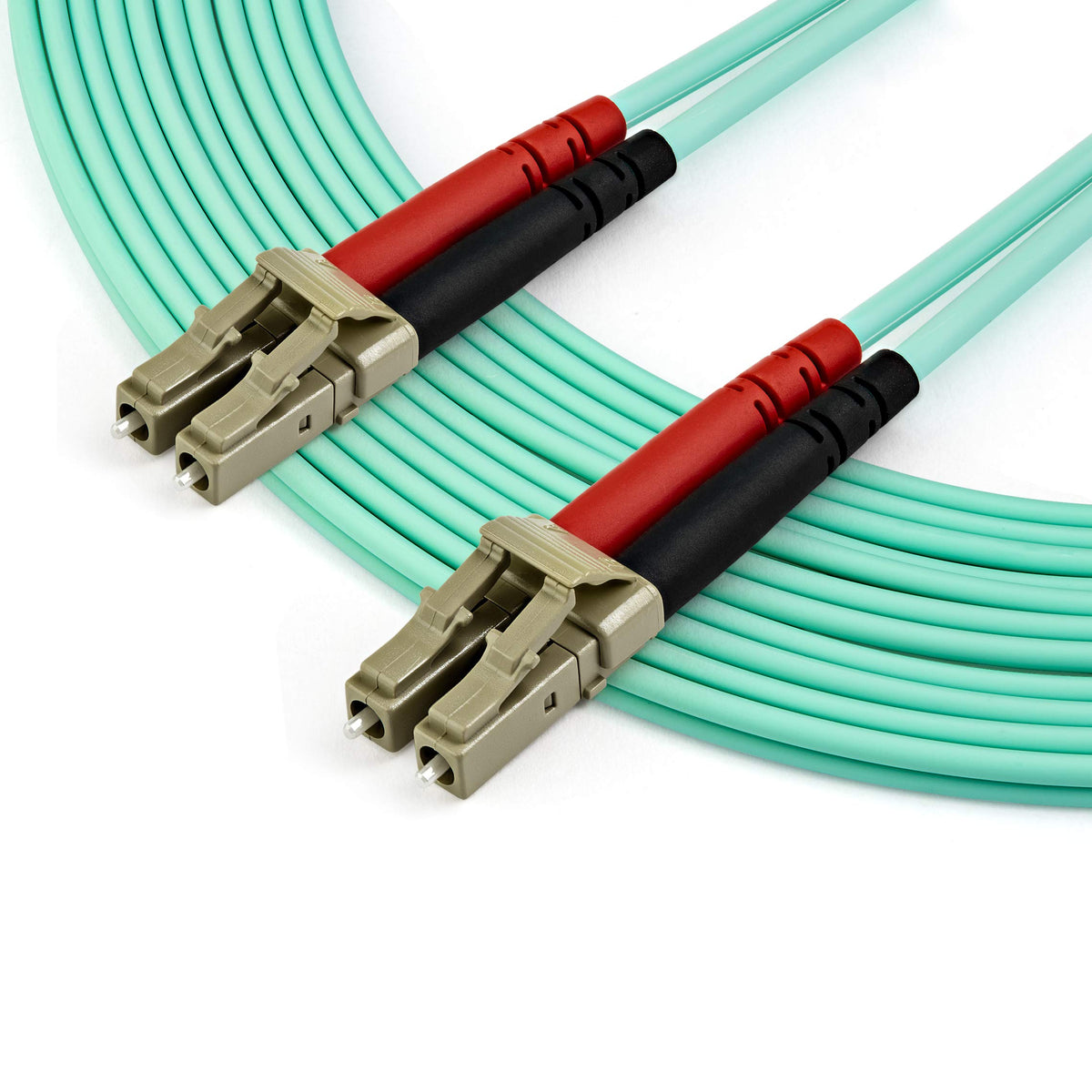 StarTech 23ft/7m OM3 Multimode Fiber, LC to LC, Duplex 100G (A50FBLCLC7)