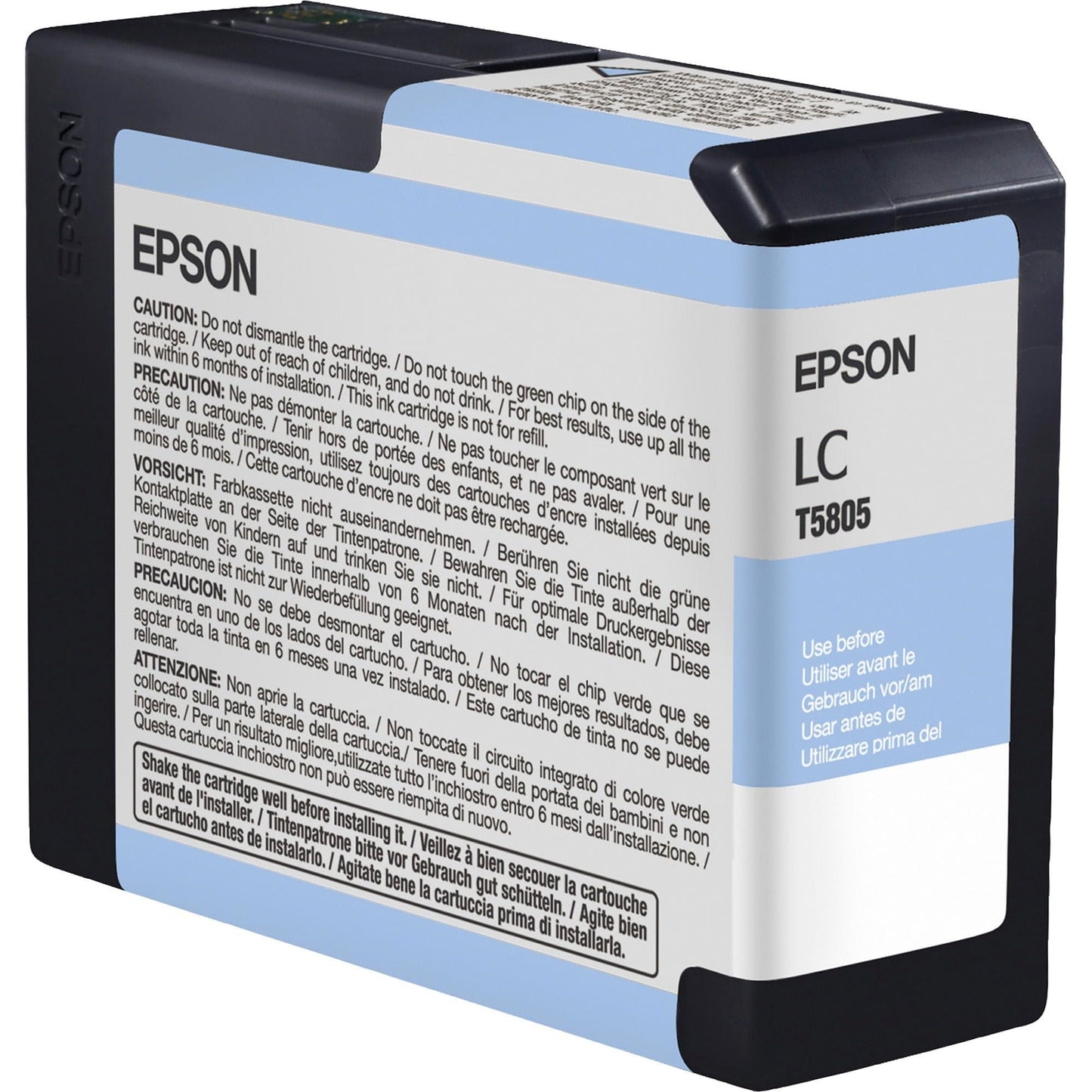 Epson T580500 UltraChrome K3 Light Cyan Ink Cartridge 80ml (T580500) Ink