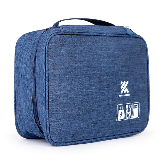 ARRANGÖRER Travel Cable Organizer Bag for Adapters, Cords, and Phone, Mobile Device, Gaming, and Tech Accessories, Waterproof Compact and Portable