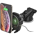 iOttie Auto Sense Qi Wireless Car Charger - Automatic Clamping Dashboard Phone Mount with Wireless Charging for iPhone, Samsung Galaxy, Google Pixel