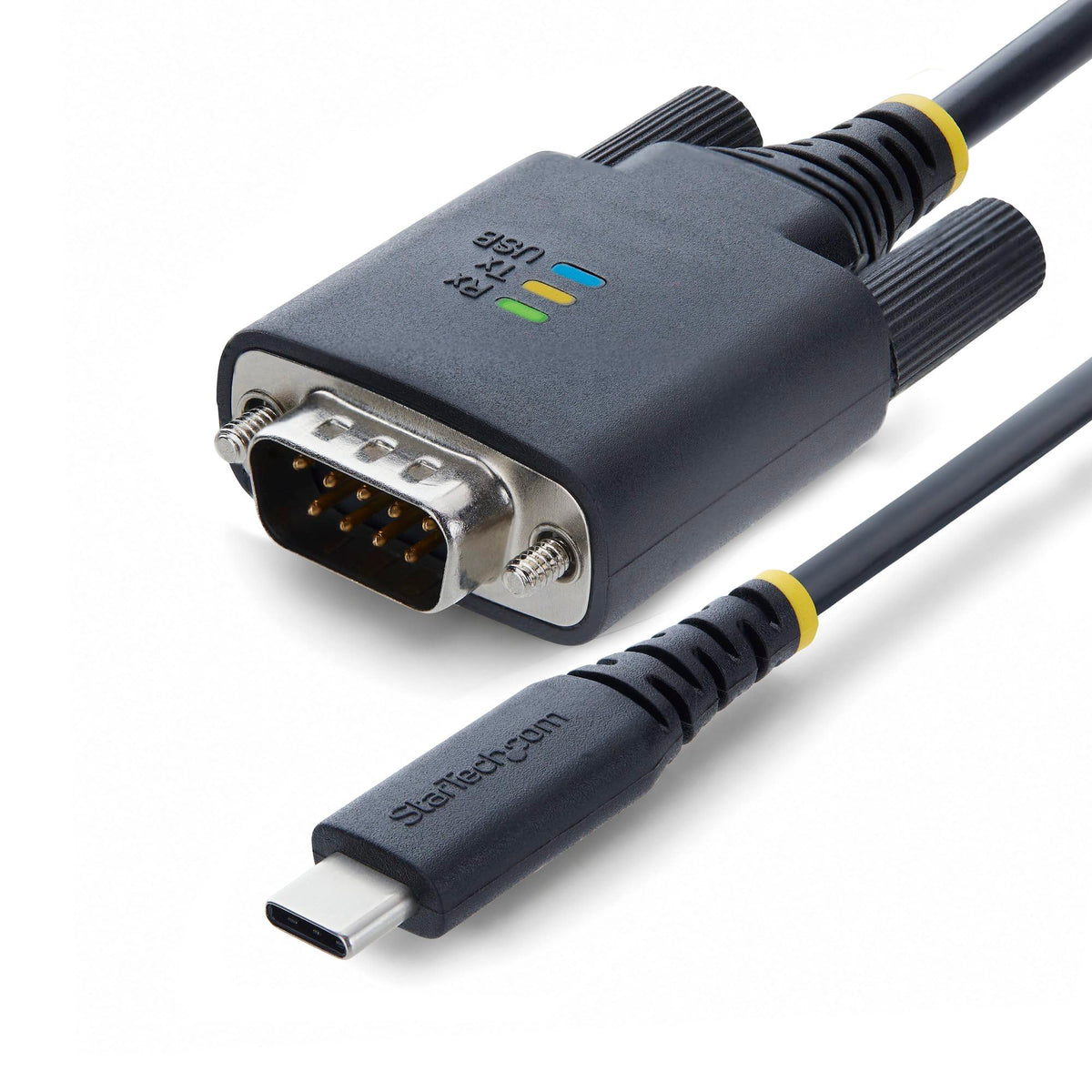 StarTech 6.6ft (2m) USB-C to Serial Adapter Cable, COM Retention, FTDI Chip