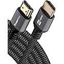 PowerBear 10K 8K HDMI 2.1 Cable 15 ft | 48Gbps High Speed 4K@120Hz Braided Cord 144Hz 8K@60Hz, eARC, Dynamic HDR 10,for Laptop, Monitor, PS5, PS4