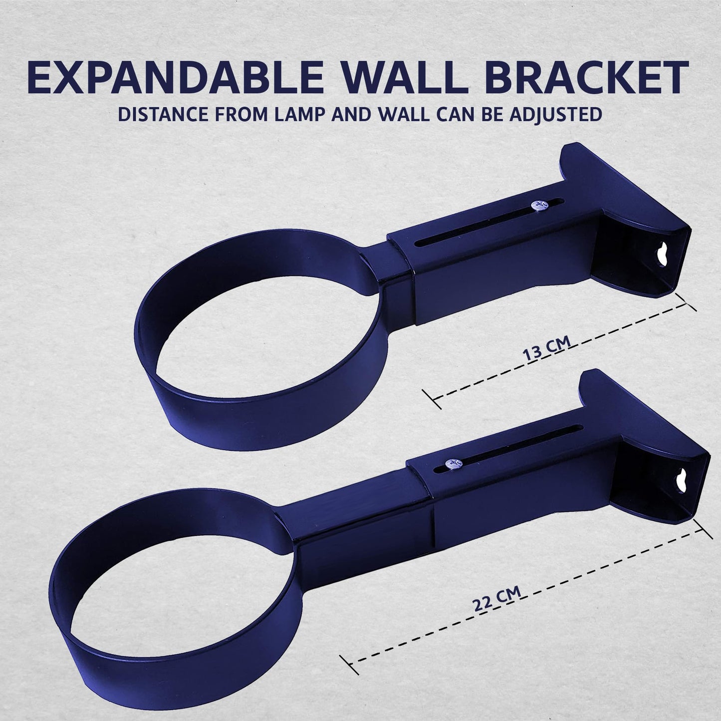 Brewish Wall Bracket for Fish Bubble Lamp | Sensory Bubble Tube Holder | Adjustable Arm for Light up to 10cm Diameter | Aquarium Light Bracket to Keep