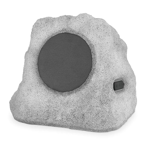 Victrola Outdoor LED Lightup Rock Speaker Single - Wireless Bluetooth Speaker for Garden, Patio | Waterproof Design, Built for All Seasons |