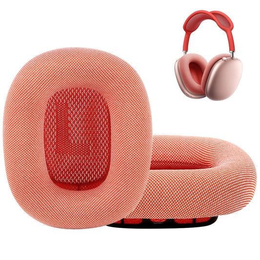 EARROCK Replacement Ear Cushions for AirPods Max 1 Over-Ear Headphones, Mesh Fabric Covered Earpads with Memory Foam and Magnet (Pink)