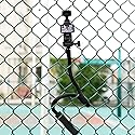 Pellking Flexible Twist Arm Mount Fence Stand for DJI OSMO Pocket 3/GoPro/Insta360/Smartphones | Mount for Fence,Tripod, Selfie Stick & Handlebar