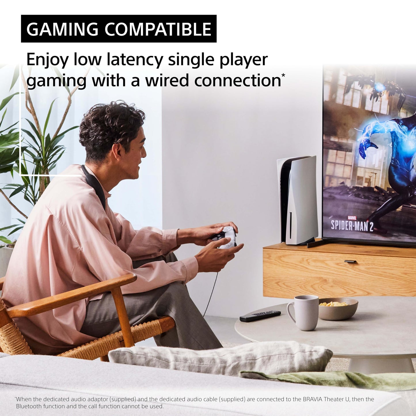 Sony BRAVIA Theater U Wireless Wearable TV Speaker with Bluetooth, Personalized Home Theater Audio, Gaming Compatibility, Built-in mic, 12 Hour