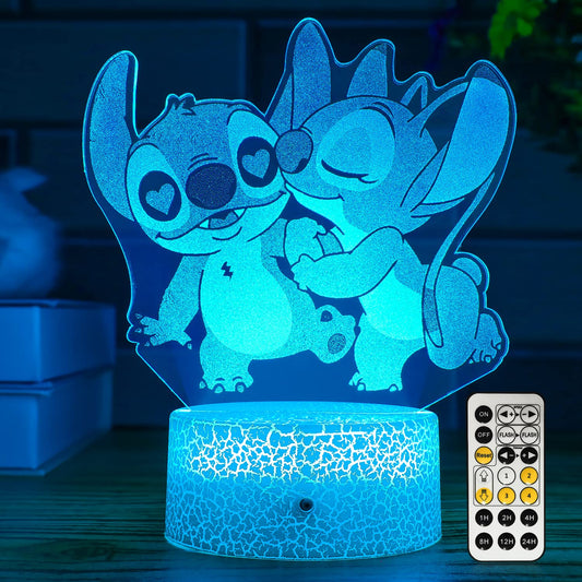 NINE SQUARE EGOU Gifts for Girls Cool Night Light with Timer Remote & Smart Touch 7 Colors Changing Dimmable Cool Room Decor Bedside Lamp for Bedroom