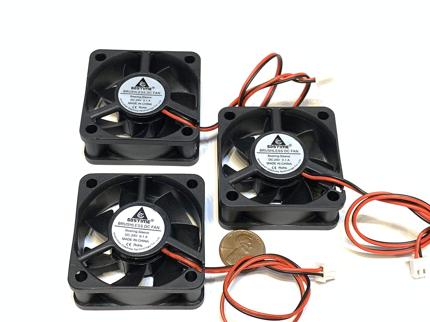 3 Pieces Fan 24v 5020 5cm 50mm cooling brushless case 2pin 20mm pc A38