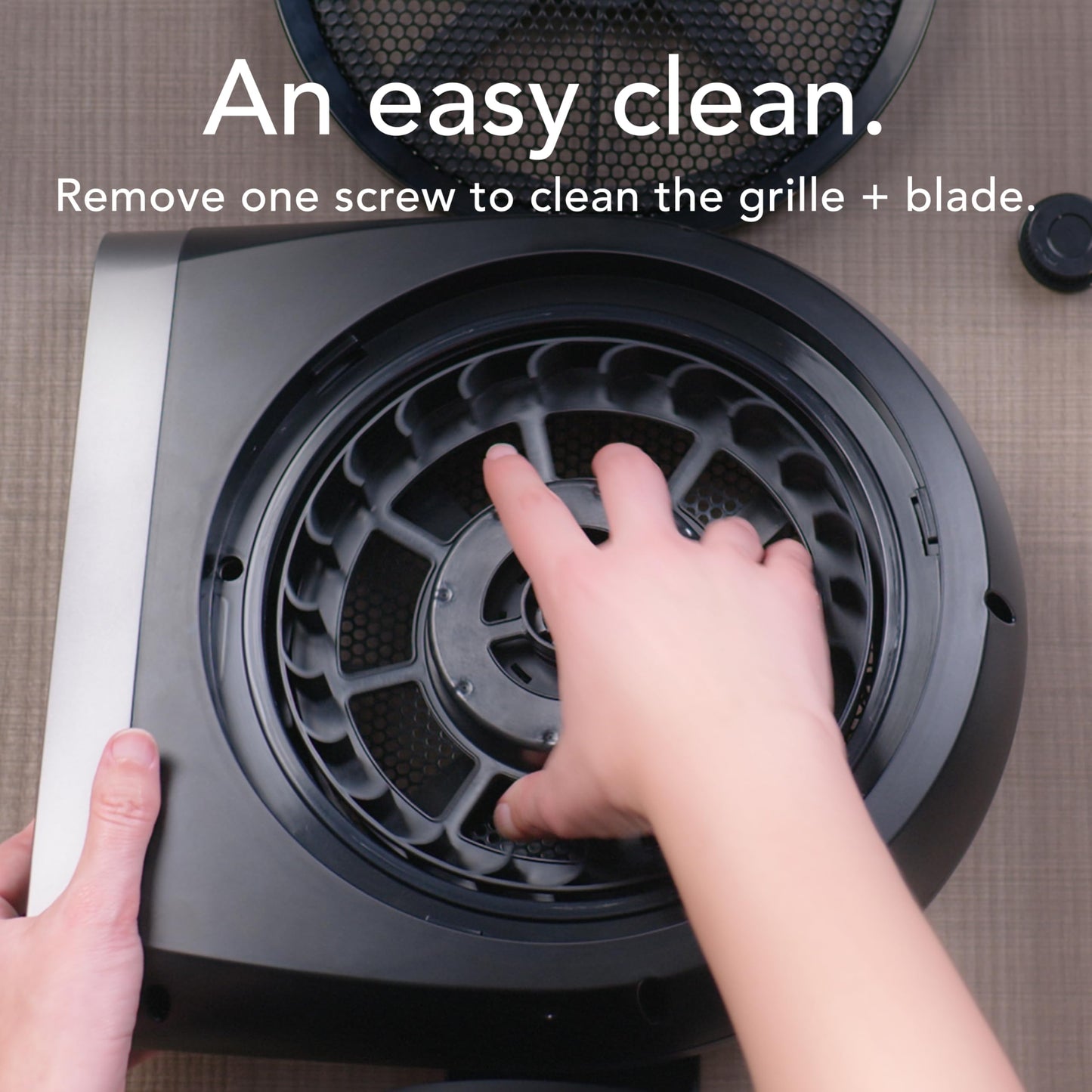 Vornado STRATA 8 OmniWave Medium Table Fan, Black, 10 Speeds, Remote