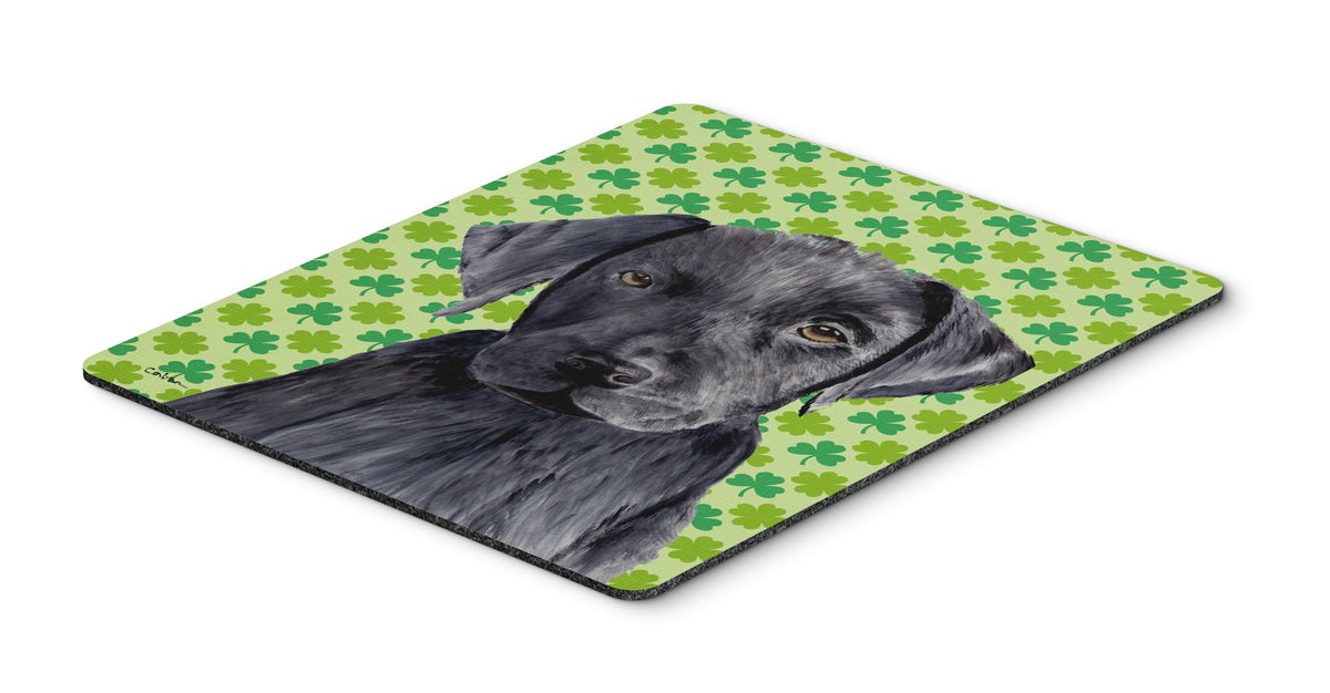 Caroline's Treasures SC9284MP "Labrador Black St. Patrick's Day Shamrock Portrait Mouse Pad, Hot Pad or Trivet" for Home Office Gaming Working