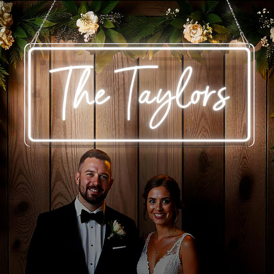 Custom Neon Signs for Wedding Decor, Personalised LED Neon Sign Customisable for Businesses or Nail Beauty Hair Salon Bar Studio Name LoGo, Neon Light