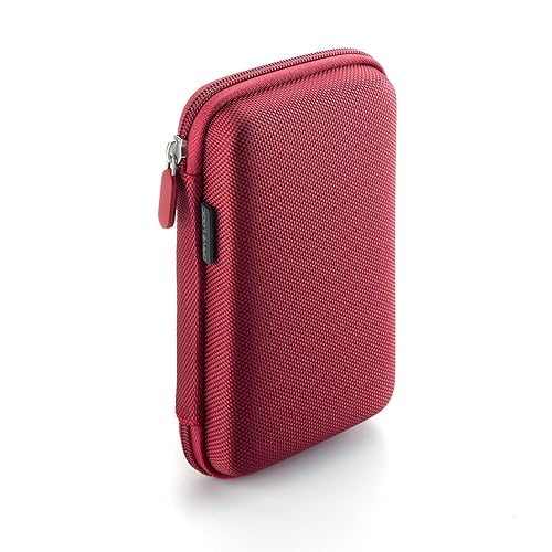Drive Logic DL-64-RED Portable EVA Hard Drive Carrying Case Pouch, Red