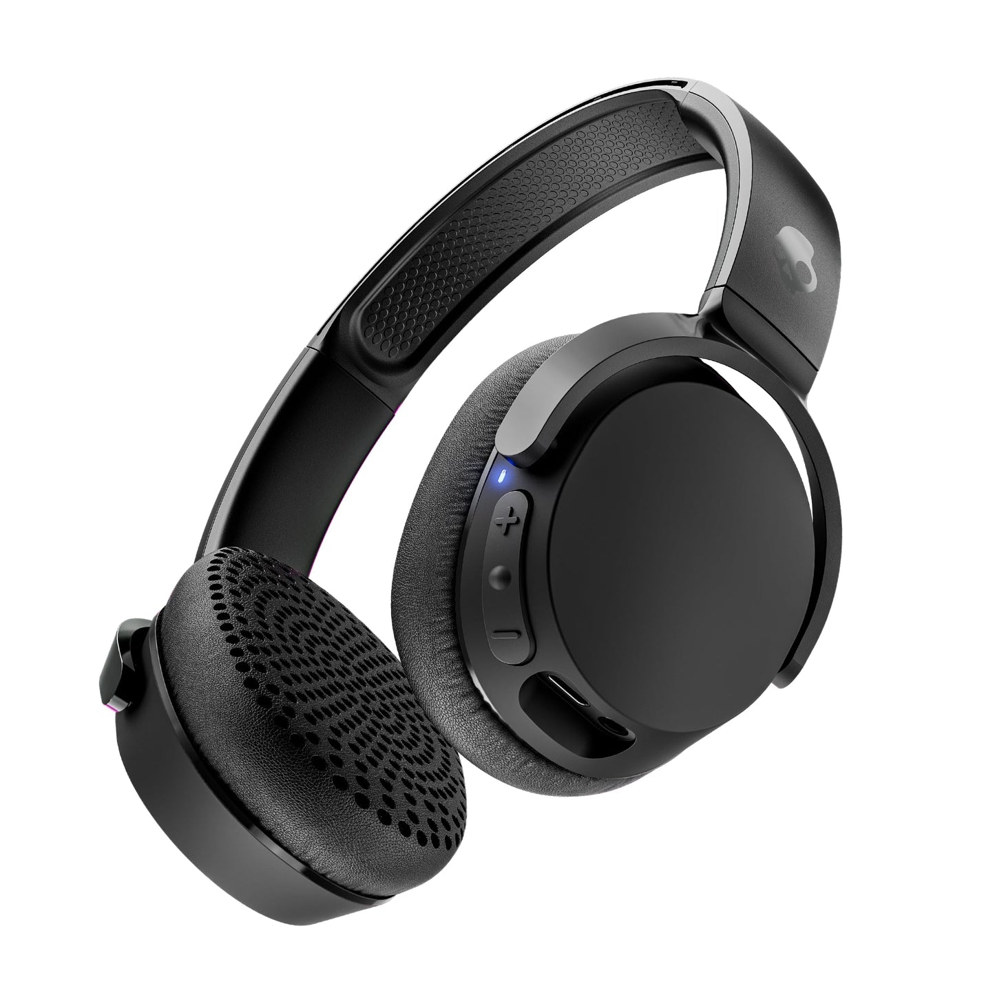 Skullcandy Riff Wireless 2 On-Ear Bluetooth Headphones, Up to 34 Hrs Battery, Foldable Lightweight Design, Convenient for Travel with Included 3.5mm