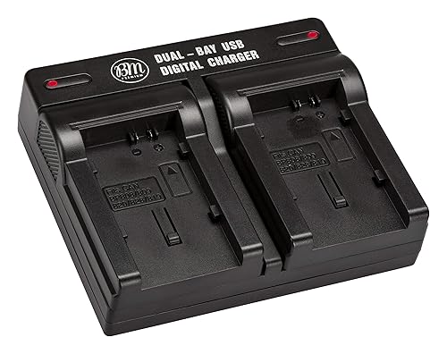 BM Premium Dual Bay Battery Charger for Canon Vixia HF