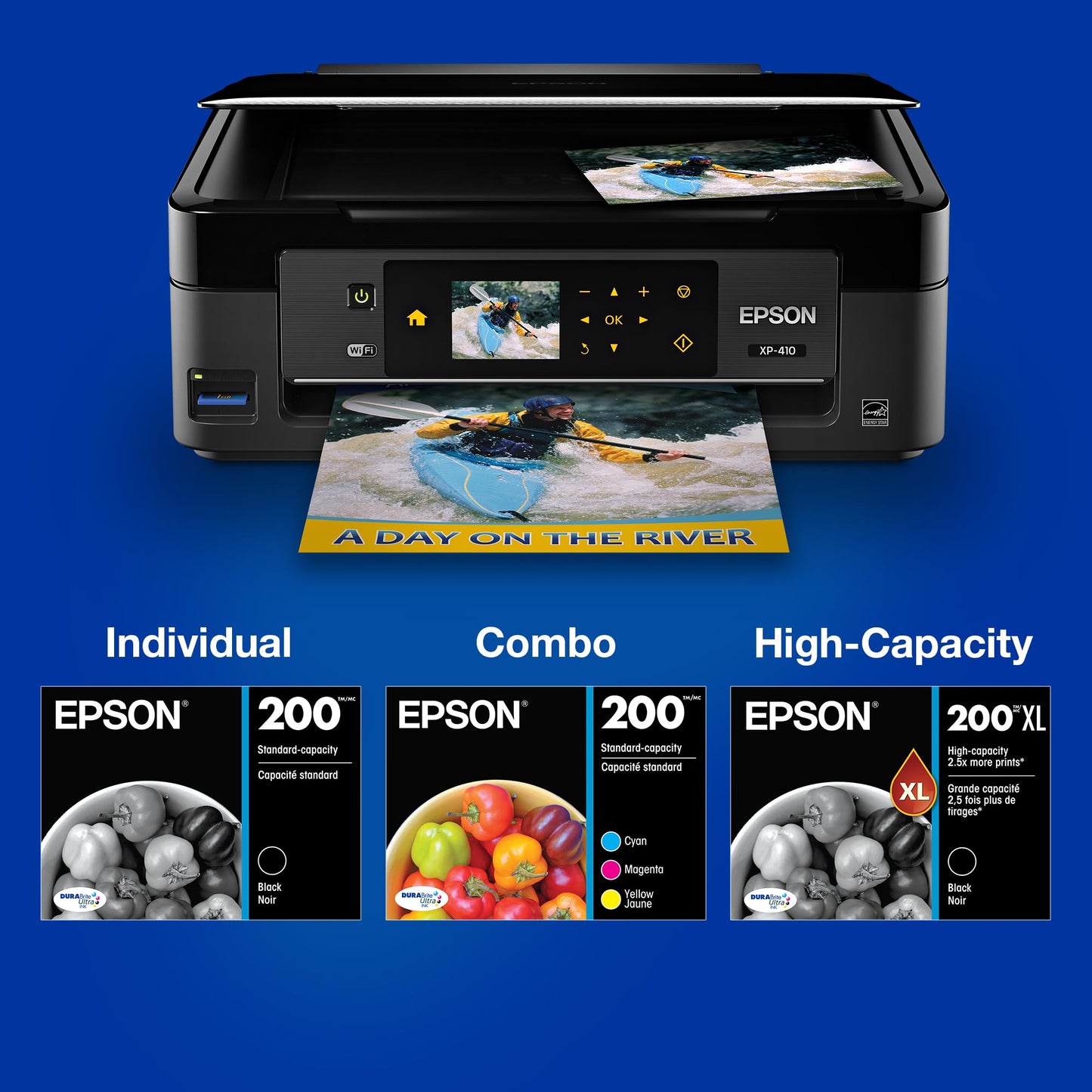 EPSON 200 DURABrite Ultra Ink High Capacity Yellow Cartridge (T200XL420-S) Works with WorkForce WF-2520, 2530, 2540, Expression XP-200, 300, 310, 400