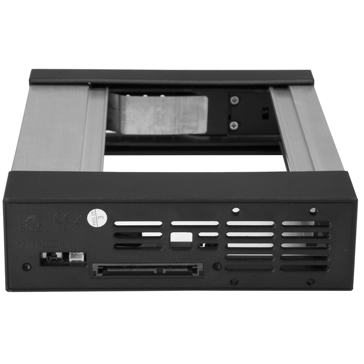 StarTech 3.5in to 5.25in SATA SAS Trayless Bay, Aluminum (HSB1SATSASBA)