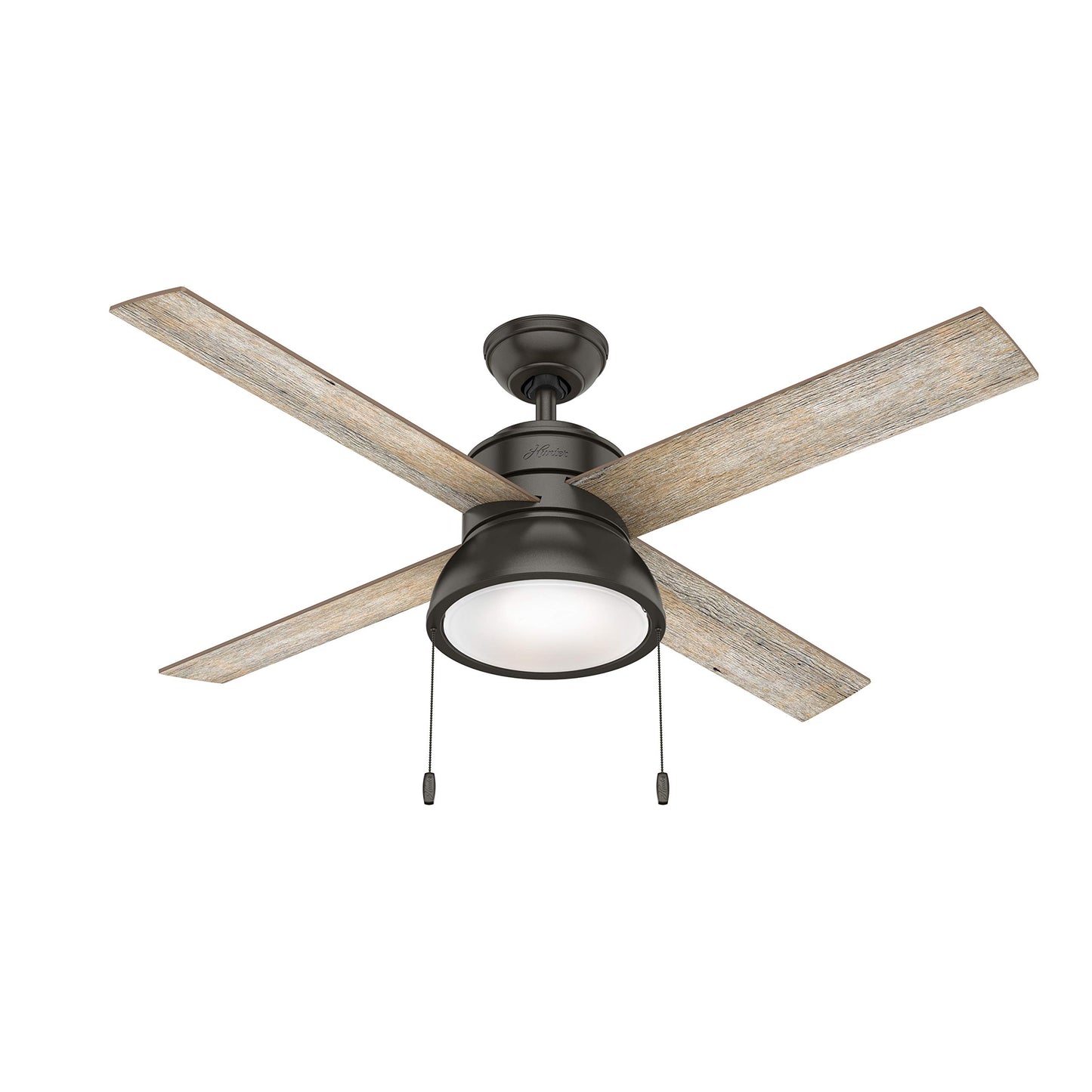 Hunter Fan 52 inch Noble Bronze Ceiling Fan with LED Lights - 4 Blade (Renewed)