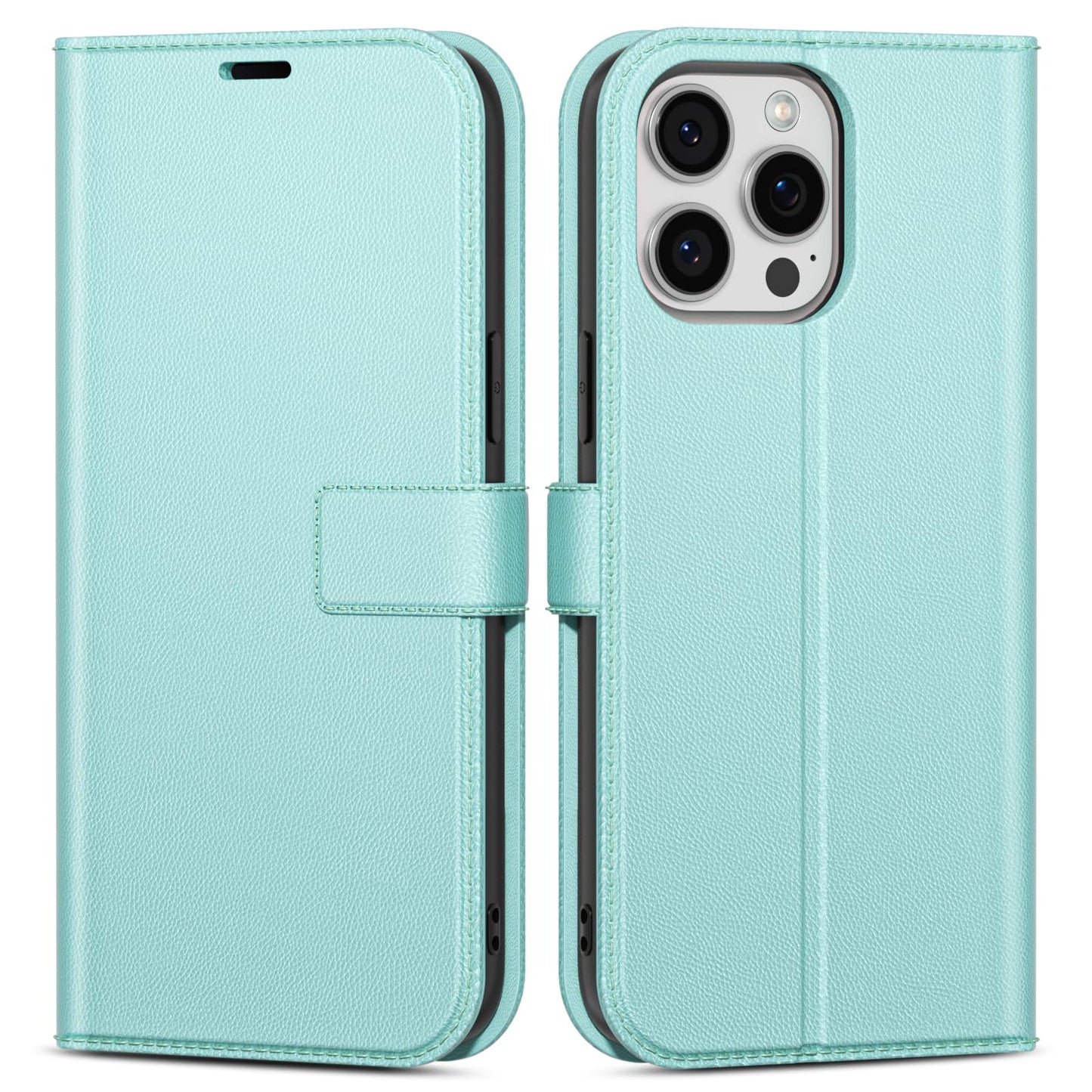 oakxco for iPhone 17e/ 16e Wallet Case with Credit Card Holder, Magnetic RFID Slim Folio Book Flip Leather Phone Case for Women Men Girl, Cute Soft