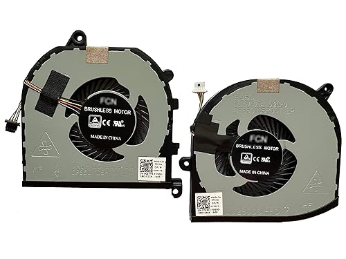 Fan Replacement for Dell XPS 15 9570 CPU Fan & Gpu Fan TK9J1 08YY9 CN-0TK9J1 CN-008YY9