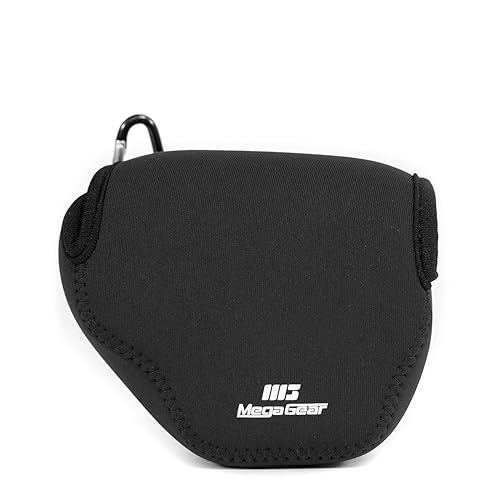 MegaGear ''Ultra Light'' Neoprene Camera Case Bag with Carabiner for Canon PowerShot SX510, SX420 IS, SX410 IS, SX400 (Black)