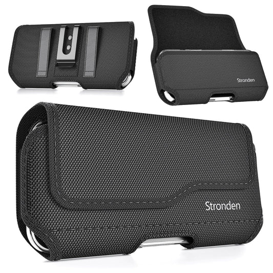 Stronden Magnetic Closure Holster for iPhone 17 Pro, 17e, 17, 16 Pro, 16, 16e, 15, 15 Pro, 14, 14 Pro, 13, 13 Pro, 12, 12 Pro - Military Grade Nylon