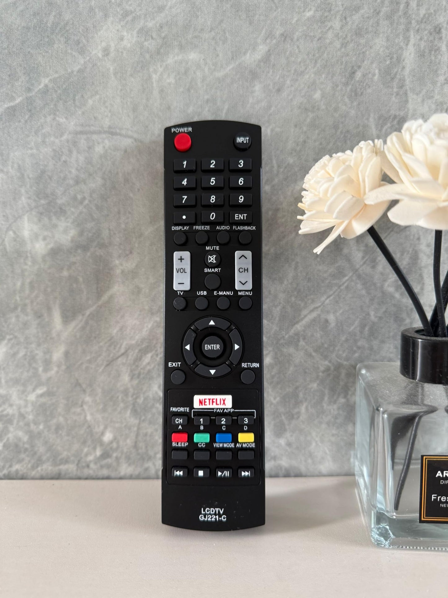 Remote Control Replacement for Sharp Smart LCD TV LC-65LE645U LC-32LE653U LC-55LE653U LC-48LE653U LC-43UB30U LC-50UB30U LC-55UB30U LC-65UB30U