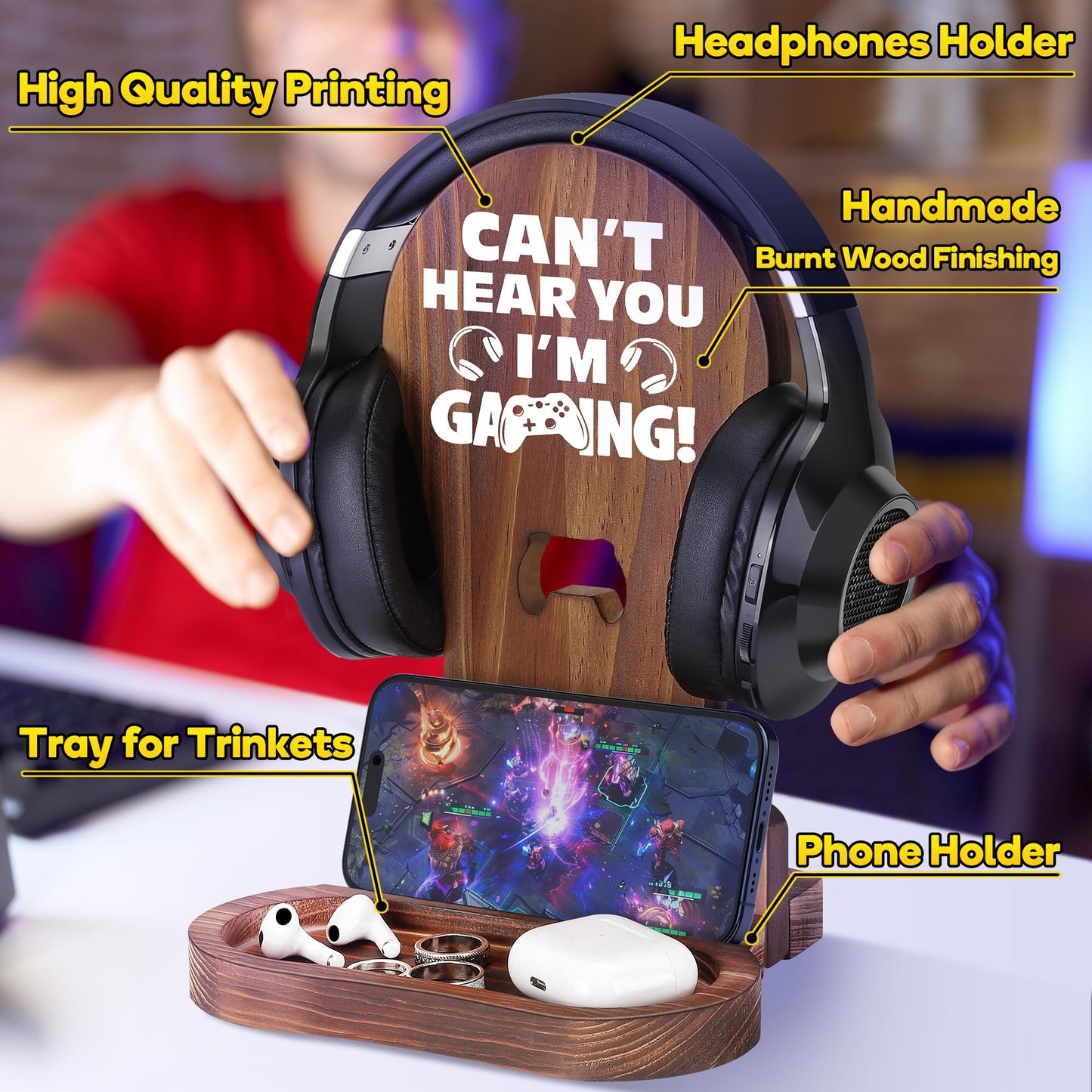 Slothoem-Gamer Gift for Dad Fathers Day Birthday, Gamer Room Decor for Brother, Gaming Gifts for Daddy, Boyfriend, Son, Husband, 2026 Graduation Gift
