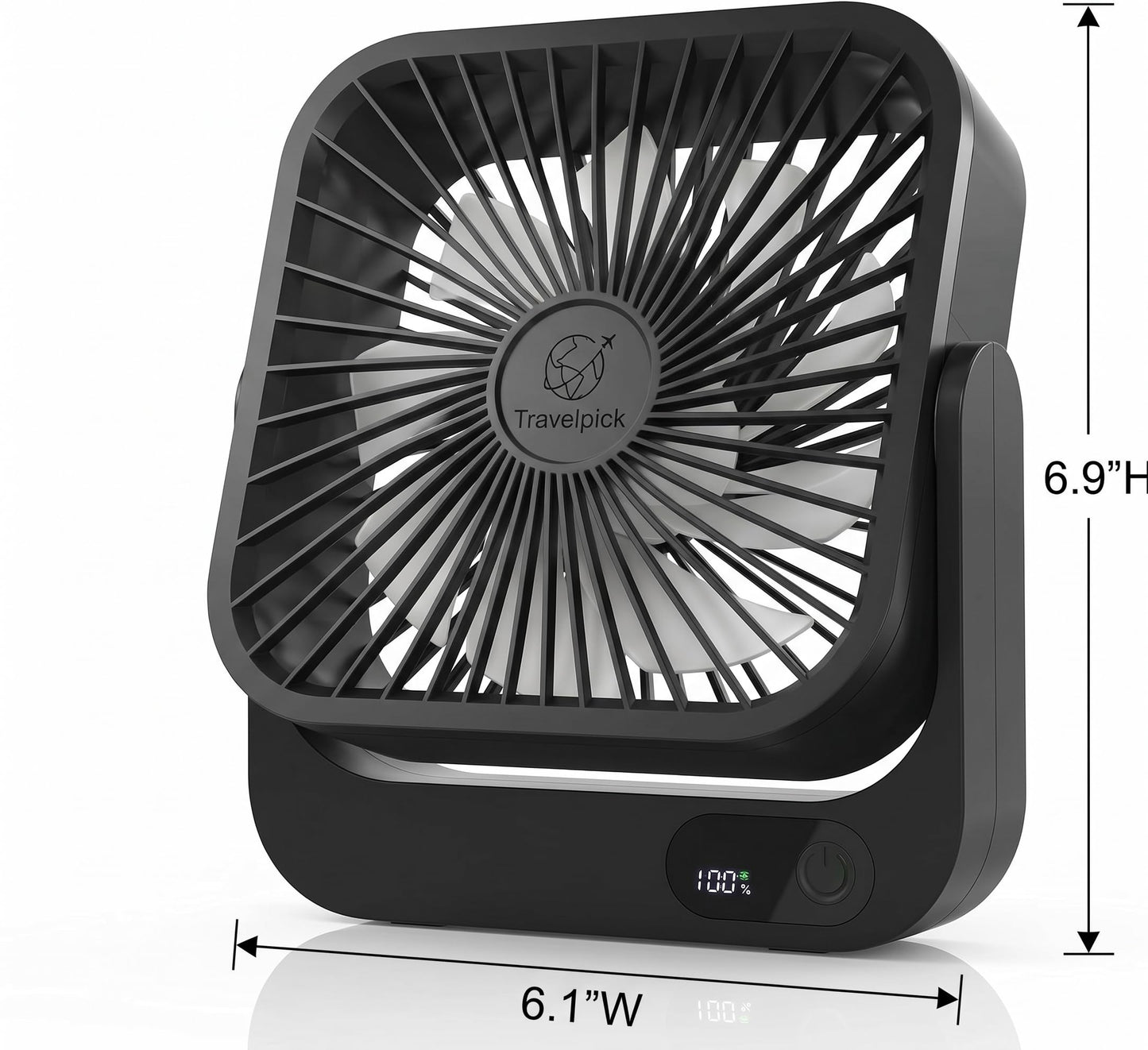Travelpick Magnetic Fan for Cruise Ship Cabin Approved - 5000mAh 30-Hour Battery, 5-Speed Quiet Portable Cruise Fan, Cruise Essentials 2026, Cruise