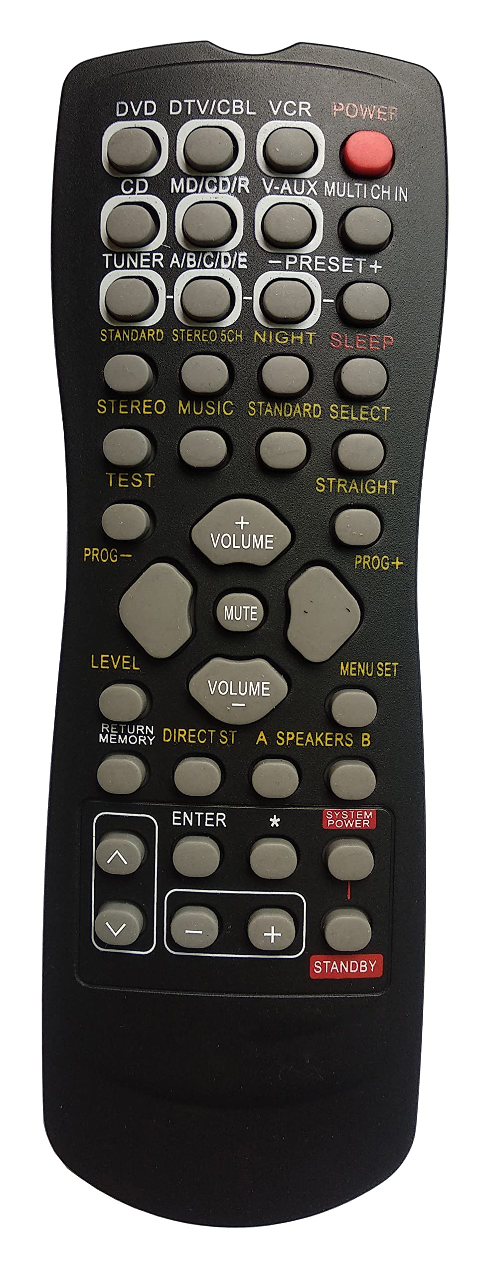 Gorilla babo Universal Remote Compatible for Yamaha RAV242 HTR-5540 HTR-5550 RX-V430 RX-V530 YHT-700 DSP-AX430 DSP-AX530 Audio/Video Receiver Remote