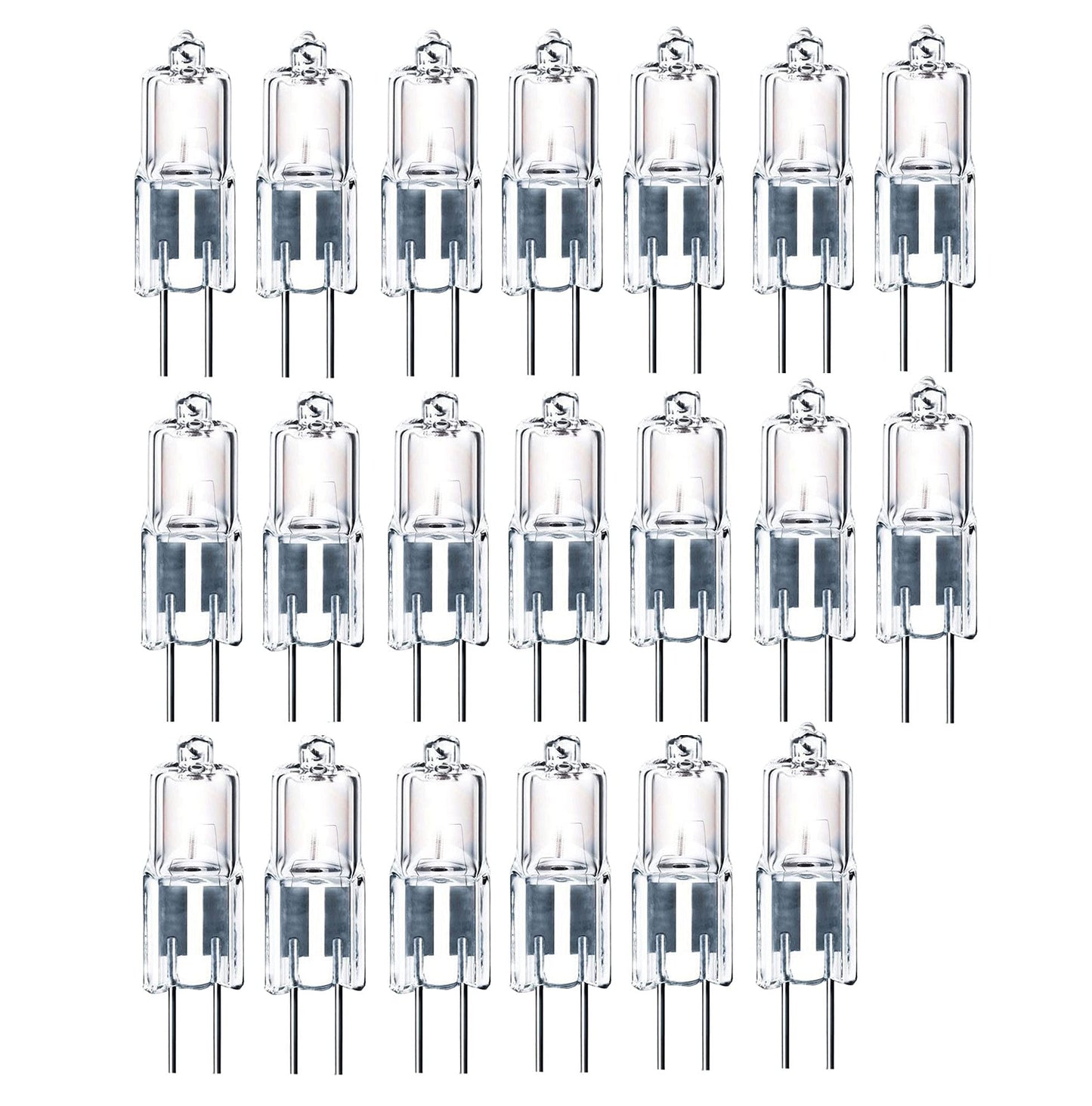 ShuoHui G4 Halogen Bulbs 5 W 12 V Dimmable Bi-Pin Base Clear Capsule Warm White Dimmable Light Bulb Lamp
