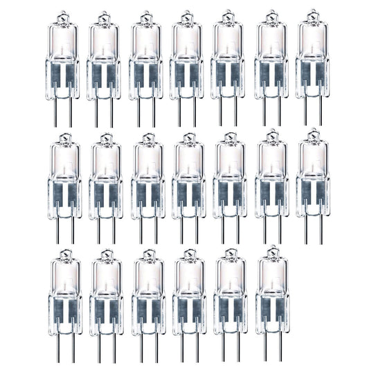 ShuoHui G4 Halogen Bulbs 5 W 12 V Dimmable Bi-Pin Base Clear Capsule Warm White Dimmable Light Bulb Lamp