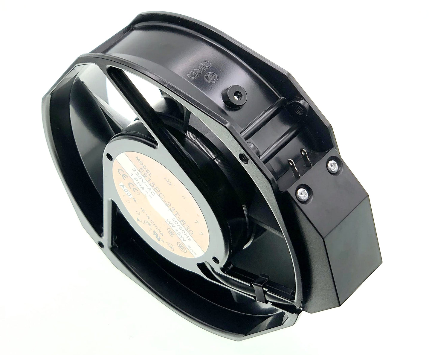 New Aluminum Frame Cooling fan for NMB 5915PC-23T-B30 A00,56 DBA,190 MA, Ball Bearing, 230~AC 50/60Hz 35W, Fan Frame Size: 172x150x38mm ,2-pin.