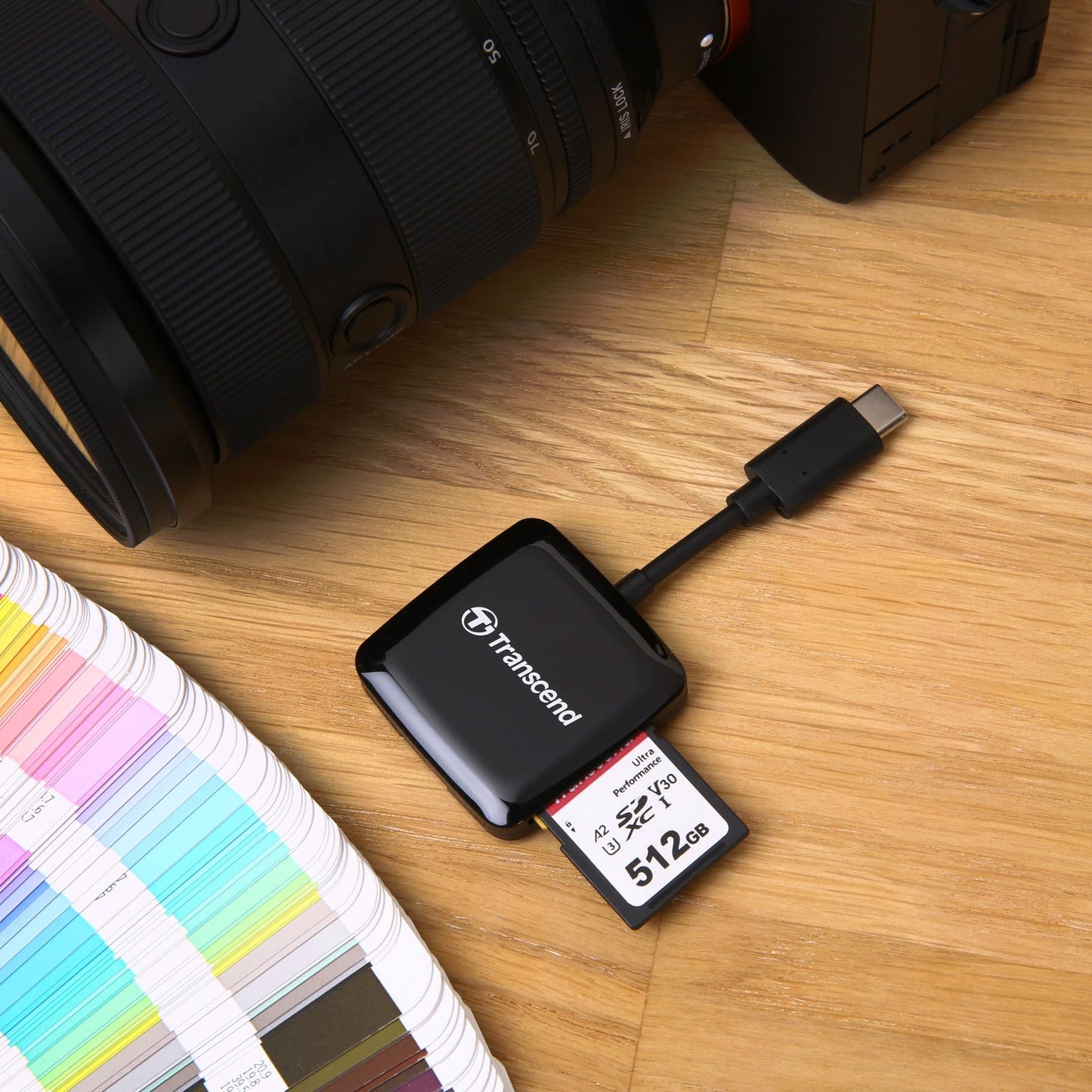 Transcend 128GB A2 V30 SD Card, Up to 160MB/s, for DSLR/Canon/Nikon/Sony Camcorder, Pentax/Kodak/Olympus/Panasonic Digital Camera