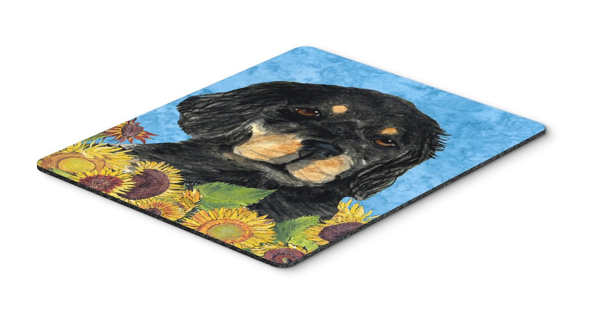 Caroline's Treasures SS4148MP Gordon Setter in Summer Flowers Mouse Pad, Hot Pad or Trivet for Home Office Gaming Working Computers Laptop Mouse