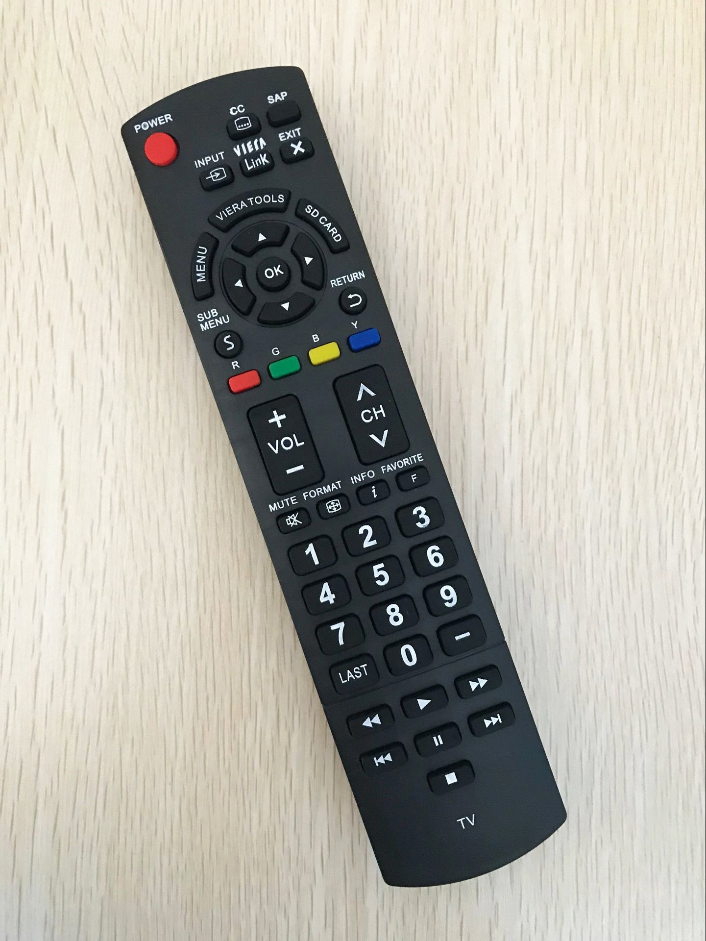 Universal Replacement Remote Control for Panasonic TC-42LD24 TH-42PX60U TC-L37X2 TC-L42E3 TC-P60S30 N2QAYB000485 N2QAYB000570 Plasma Smart TV