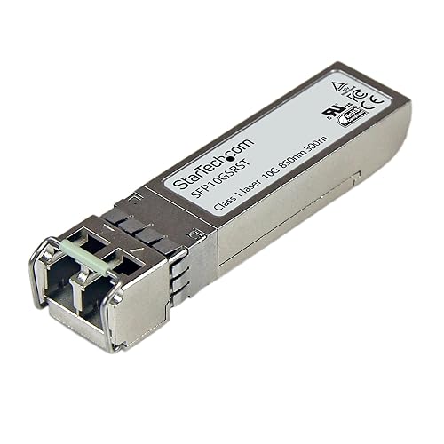 StarTech.com MSA Uncoded Compatible SFP+ Module - 10GBASE-SR - 10GbE Multi Mode Fiber (MMF) Optic Transceiver - 10GE Gigabit Ethernet SFP+ - LC 300m