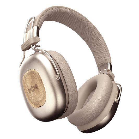 House of Marley Positive Vibration Rebel Wireless ANC Headphones - Over Ear Bluetooth Earphones with Adaptive Noise Cancelling, 130 H Playtime, IPX5…