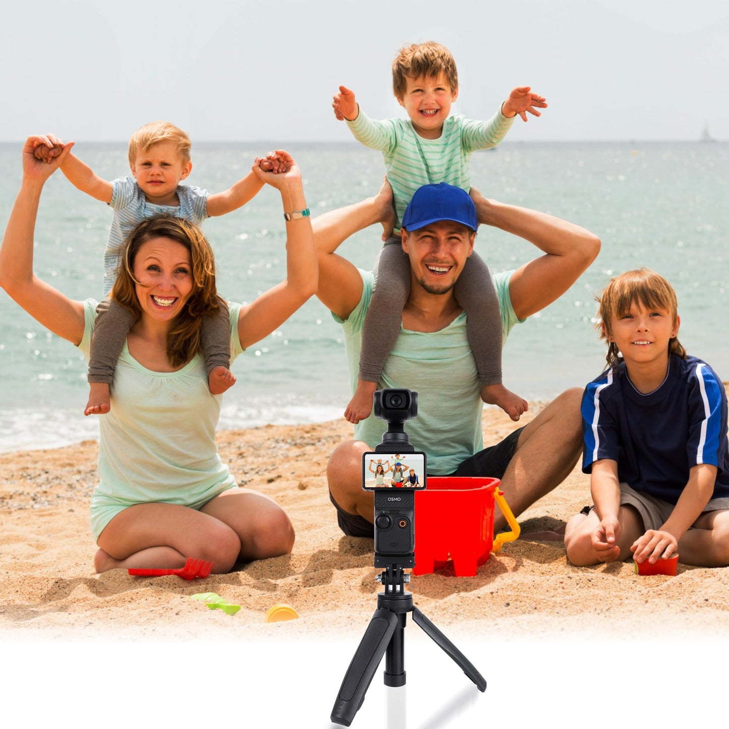 10" Osmo Pocket 3 Quick Release Selfie Stick Tripod Mount, Lightweight Aluminum Alloy Vlog Handle Grip for DJI Osmo Pocket 3, Compact Stabilizer