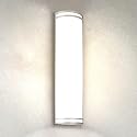ASD 24 Inch LED Outdoor Sconce Lights - 25W 120-277V 3000K 4000K 5000K Nickel Exterior Lighting Fixtures, Dimmable Exterior Lights for House, Modern