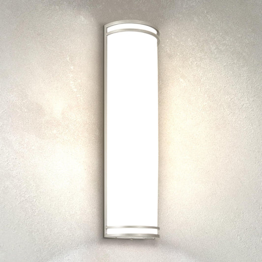 ASD 24 Inch LED Outdoor Sconce Lights - 25W 120-277V 3000K 4000K 5000K Nickel Exterior Lighting Fixtures, Dimmable Exterior Lights for House, Modern