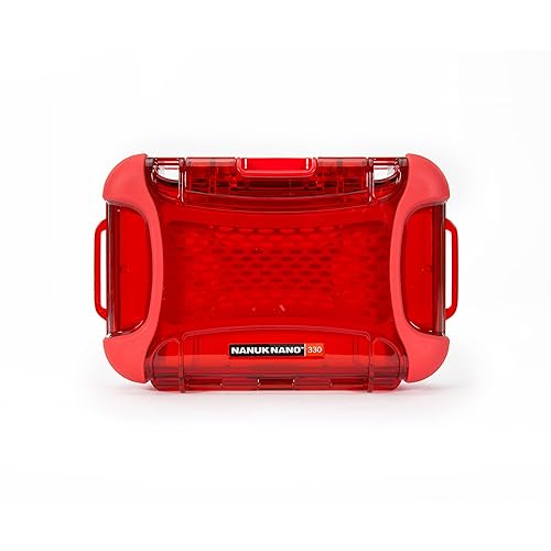 Nanuk 330-0009 Nano Series Waterproof Large Hard Case for Phones, Cameras and Electronics (Red)