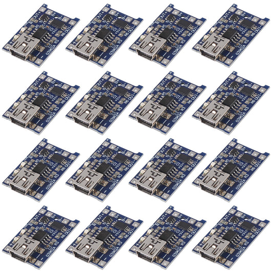 16pcs TP4056 Mini USB Charging Board 18650 Lithium Battery Charge Module with Protection 5V 1A